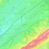 Powderly topographic map, elevation, terrain