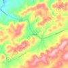 Pullontown topographic map, elevation, terrain