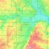 Grand Prairie topographic map, elevation, terrain