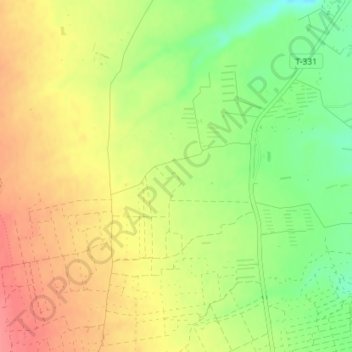 Pasqualet topographic map, elevation, terrain