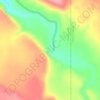 Spalding Dam topographic map, elevation, terrain