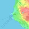 Rønne topographic map, elevation, terrain