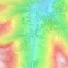 Les Verneys topographic map, elevation, terrain