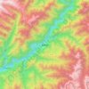 墨脱县 topographic map, elevation, terrain