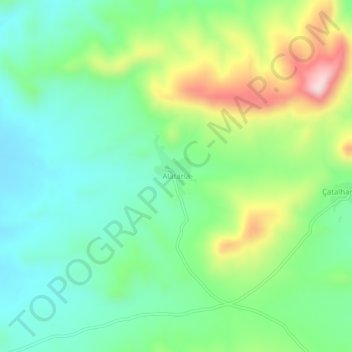 Alatarla topographic map, elevation, terrain