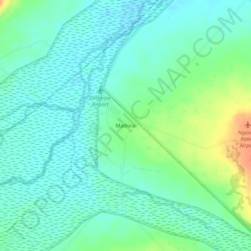 Mathira topographic map, elevation, terrain