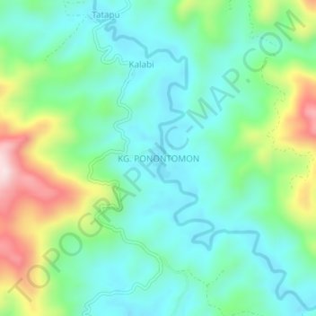 KG. PONONTOMON topographic map, elevation, terrain
