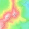 Pâturage topographic map, elevation, terrain