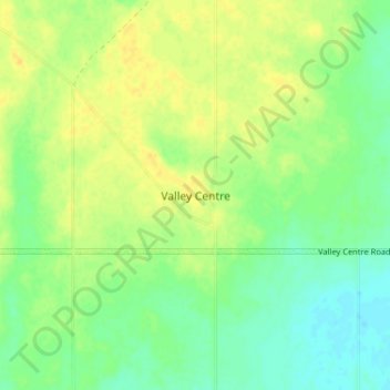 Valley Centre topographic map, elevation, terrain