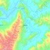 定结县 topographic map, elevation, terrain