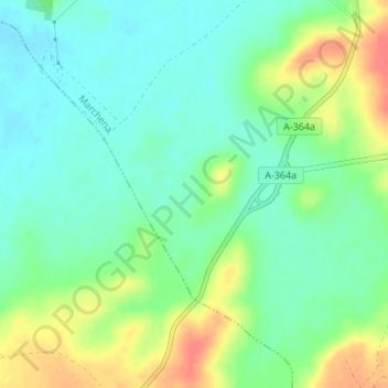 Paso Alto topographic map, elevation, terrain