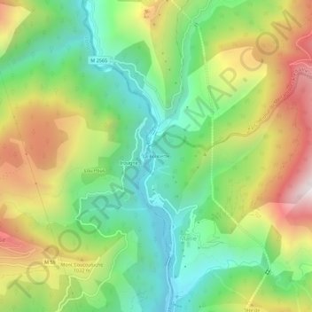 La Bolinette topographic map, elevation, terrain