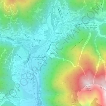 Rivo topographic map, elevation, terrain