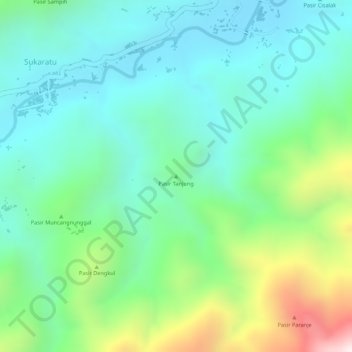 Pasir Tanjung topographic map, elevation, terrain
