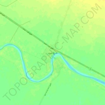Shaikh Saad topographic map, elevation, terrain