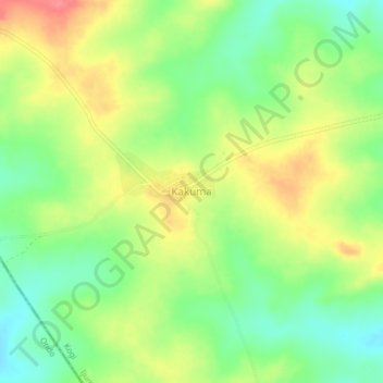 Kakuma topographic map, elevation, terrain