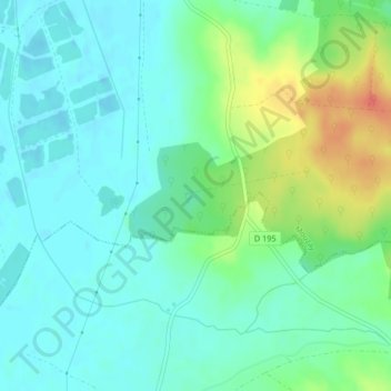 Bois de Lion topographic map, elevation, terrain