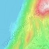 Albisano topographic map, elevation, terrain