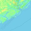 Snake Island topographic map, elevation, terrain