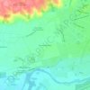 Puntilla del Maipo topographic map, elevation, terrain