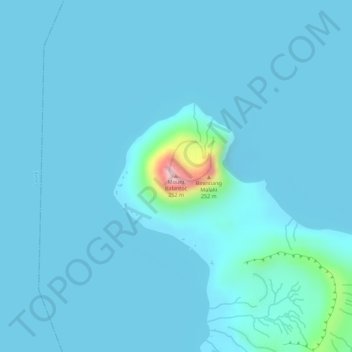 Mount Balantoc topographic map, elevation, terrain