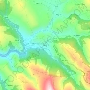 Ramil topographic map, elevation, terrain