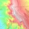 Sandia Peak topographic map, elevation, terrain