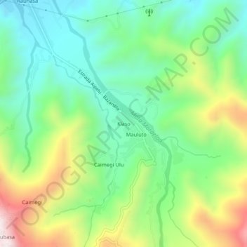 Klaso topographic map, elevation, terrain