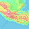 Baja Verapaz topographic map, elevation, terrain