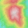 Flattop Mountain topographic map, elevation, terrain