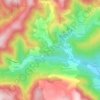 La Bruguière topographic map, elevation, terrain
