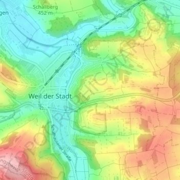 Wasenhof topographic map, elevation, terrain