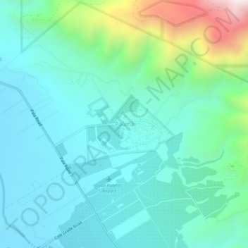 Pauma topographic map, elevation, terrain