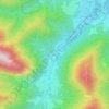 Buchau topographic map, elevation, terrain