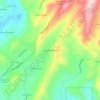 Chaparral Heights topographic map, elevation, terrain