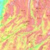 德宏州 topographic map, elevation, terrain