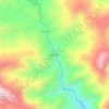 Agua Fría topographic map, elevation, terrain
