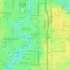 West Suwanee Heights topographic map, elevation, terrain