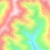 Monte de Faro topographic map, elevation, terrain