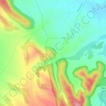 Espinal topographic map, elevation, terrain