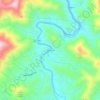 Elk Shoal topographic map, elevation, terrain