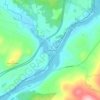 Pompanoosuc topographic map, elevation, terrain