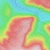 Montagne Noire topographic map, elevation, terrain