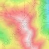 Glungezer topographic map, elevation, terrain