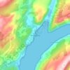 Inveraray topographic map, elevation, terrain