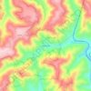 West Dante topographic map, elevation, terrain