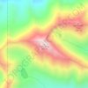 Crazy Peak topographic map, elevation, terrain