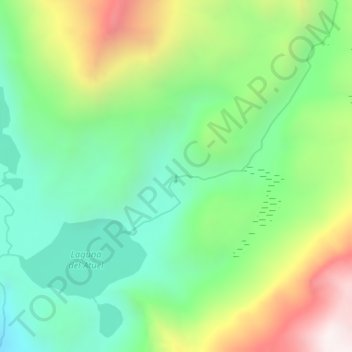 Cascadas del Atuel topographic map, elevation, terrain