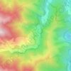 Palhères topographic map, elevation, terrain