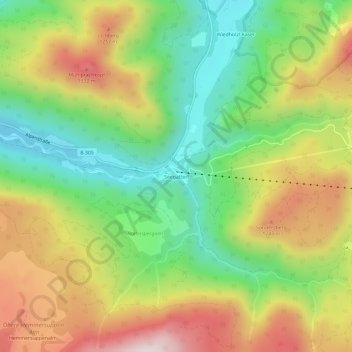 Seegatterl topographic map, elevation, terrain